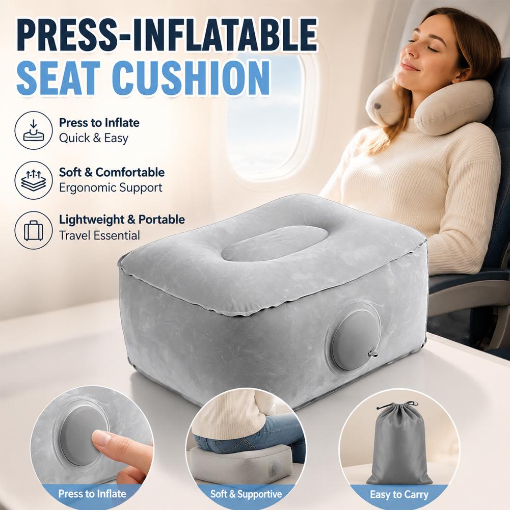 Outdoor Camping Mattress - プレス式インフレータブルクッション フットレスト用 車旅行用フットクッション キャンプアウトドアクッション コンサート用インフレータブルクッション