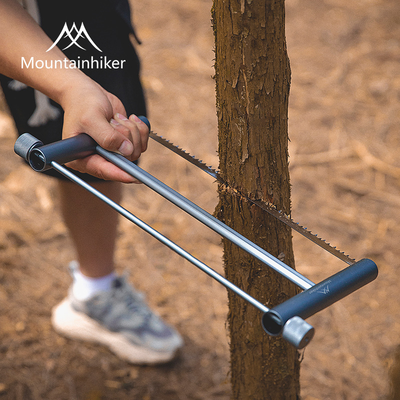 Outdoor Camping Hacks - アウトドアハックソー多機能折りたたみキャンプサバイバルクイックソー薪割りハンドソーチューブ