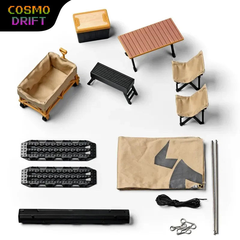 Outdoor Camping Vehicle - Mn モデル Mn-85k 1:12 スケールシミュレーションキャンプアウトドアギアモデルセット組み立てキット rc
