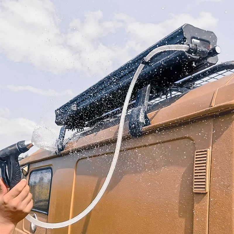 Outdoor Camping Water Tank - 屋外キャンプタンク 20L 28L 車シャワーアクセサリー キャンプルーフラックシャワータンク 車ルーフウォータータンク