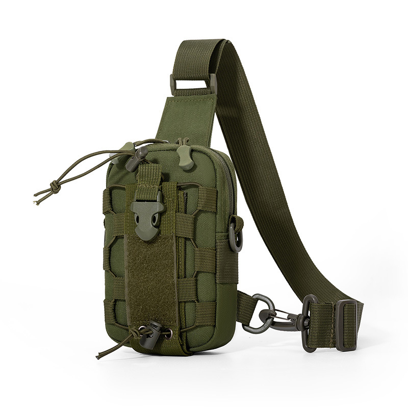 Outdoor Camping Water Tank - アウトドアウォーターボトルウエストバッグ電話クロスボディ収納ポーチキャンプサイクリングチェストバッグ多機能戦術チェストバッグメンズ