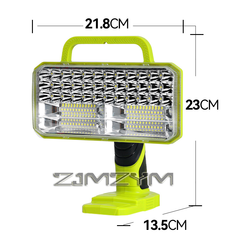 Outdoor Camping Jobs - 9インチ 40W LED作業灯 コードレスLED懐中電灯 18Vバッテリー対応 3モード