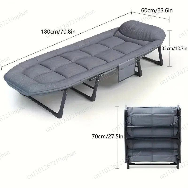 Outdoor Camping Mattress - ポータブル折りたたみ式スリーピングベッド、頑丈なキャンプチェア、高さ調節可能なマットレス、アウトドア旅行、自宅、ゲスト、ハイキング用