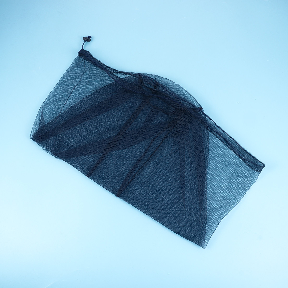 Outdoor Camping Mosquito Net - 蚊帳ヘッドネット ブルーメッシュキャップ 老蜂対策 屋外昆虫保護マスク 軽量 ポータブル