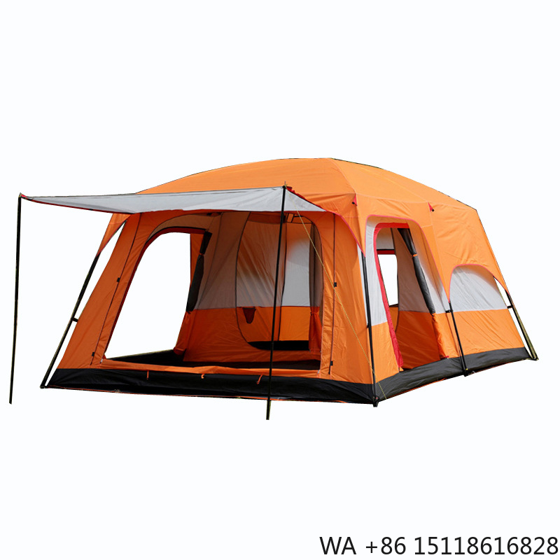 Outdoor Camping Furniture - 屋外キャンプテント 二寝室 オックスフォード防水 四季対応 超大型スペース 8～12人用