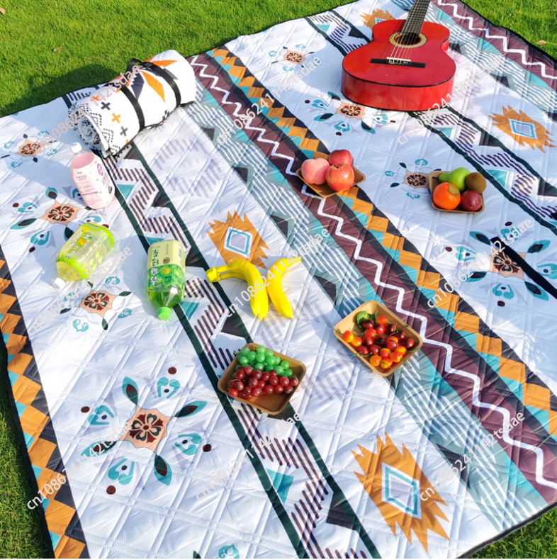 Outdoor Camping Mats Large - 3X4メートルの大型で厚みのある屋外防湿マット、山岳キャンプ用ピクニックマット、キャンプマット
