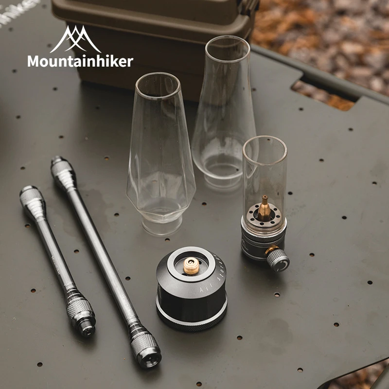 Outdoor Camping Glamping Share - MOUNTAINHIKER アウトドアガスライトセット ピクニック キャンプ レトロ装飾雰囲気ライト クリエイティブデスクトップベッドサイドガスライト