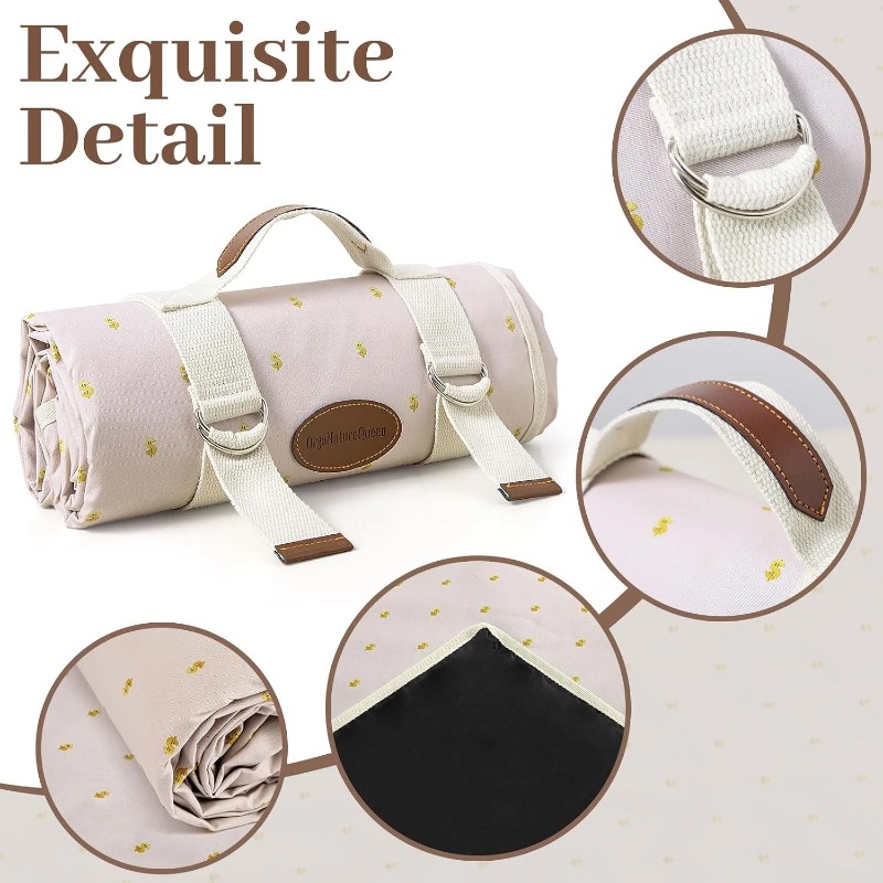 Outdoor Camping Mats Large - ピクニックブランケット防水大型、屋外キャンプマット79X57、防砂折りたたみ式キャンプハイキング用
