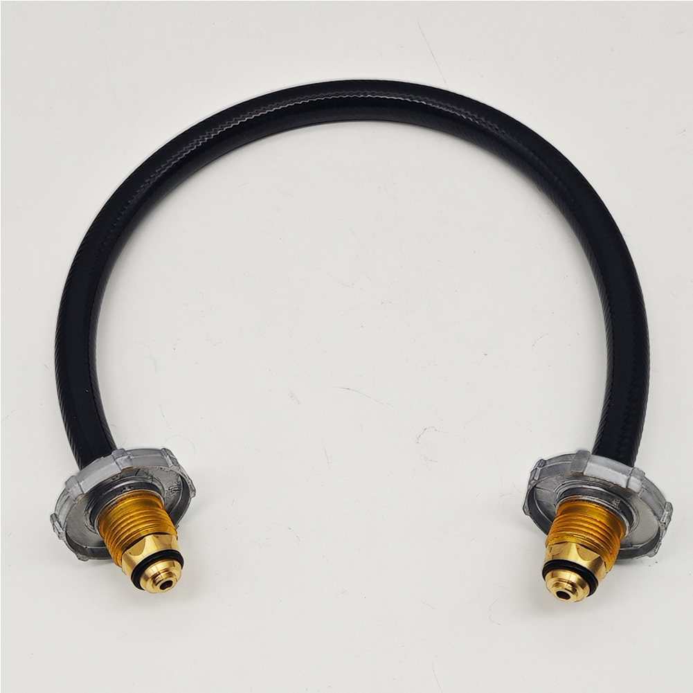 Outdoor Camping Outlet - 60cm相互充填ブリッジプロパンシリンダータンクブリッジホース直接接続キャニスターガス充填アダプターキャンプ用品
