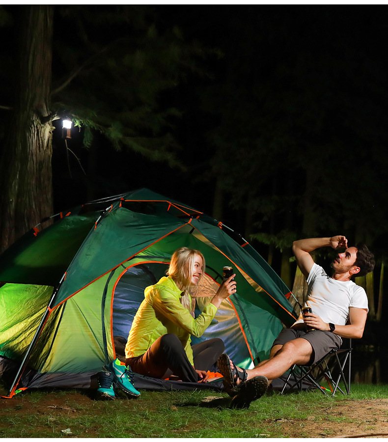 屋外防水2-3人用キャンプハイキングビーチ折りたたみ自動ポッ - Outdoor Camping Furniture のレビューと価格