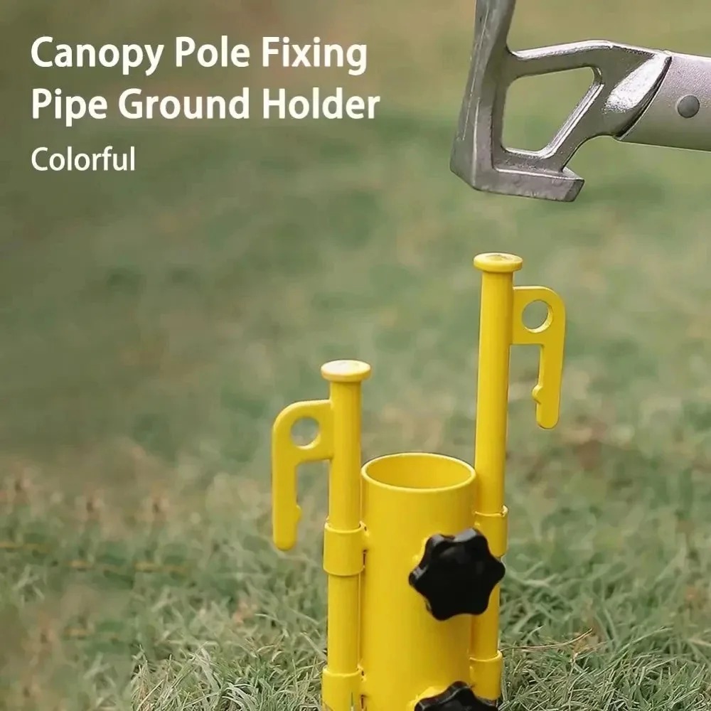 屋外カラー調整可能なキャノピーポールホルダーグランドプラグキ - Outdoor Camping Youtube のレビューと価格