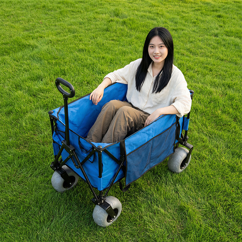 折りたたみ式メタルビーチワゴン、クイックリリーススイベルバル - Outdoor Camping Furniture のレビューと価格