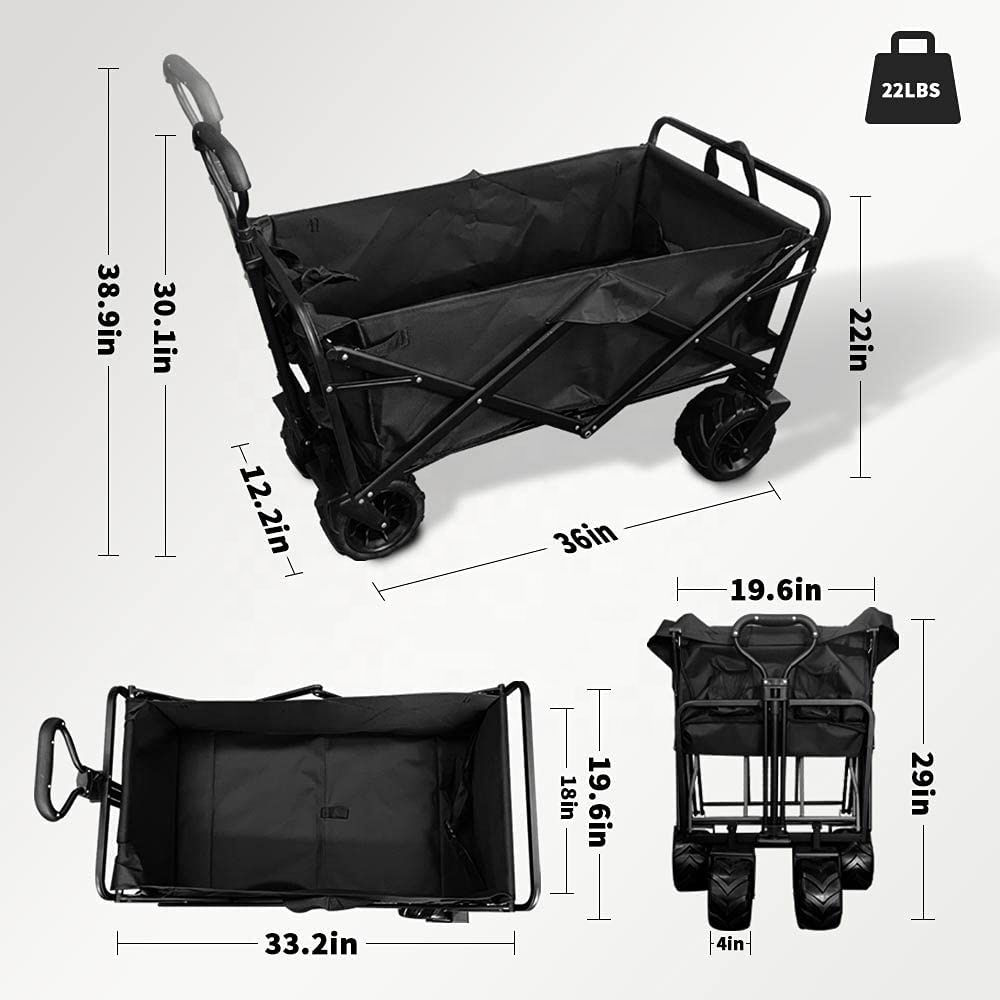 新型大容量大型ホイールブレーキ付きポータブルローリングヘビー - Outdoor Camping Furniture のレビューと価格