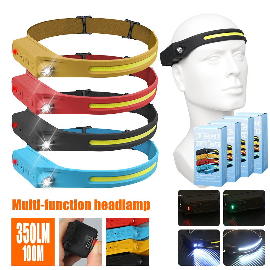 充電式ヘッドランプ 350 ルーメン モーションセンサー L - Headlamp のレビューと価格