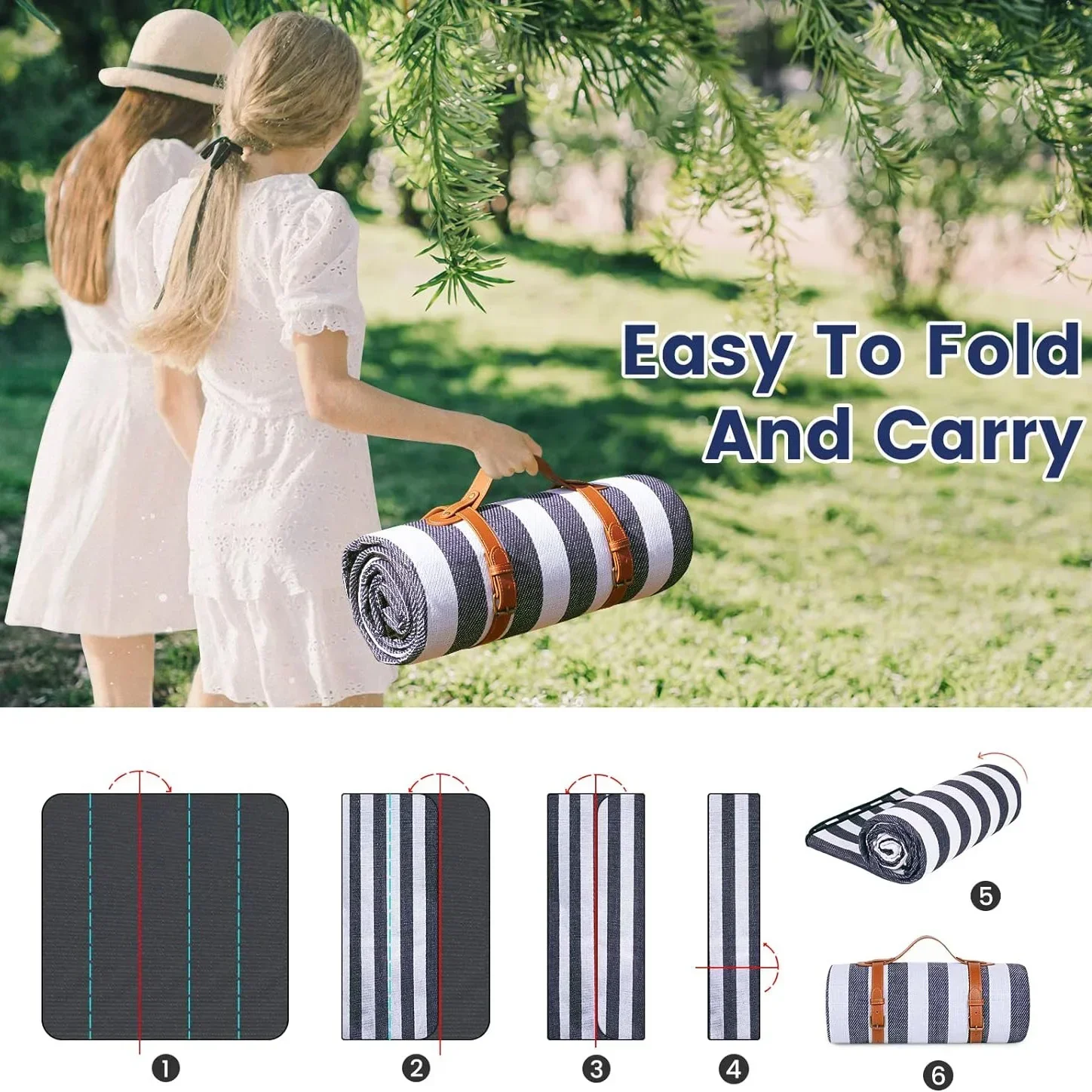 防水ピクニックブランケット、大型ビーチブランケット、屋外ダイ - Outdoor Camping Mats Large のレビューと価格