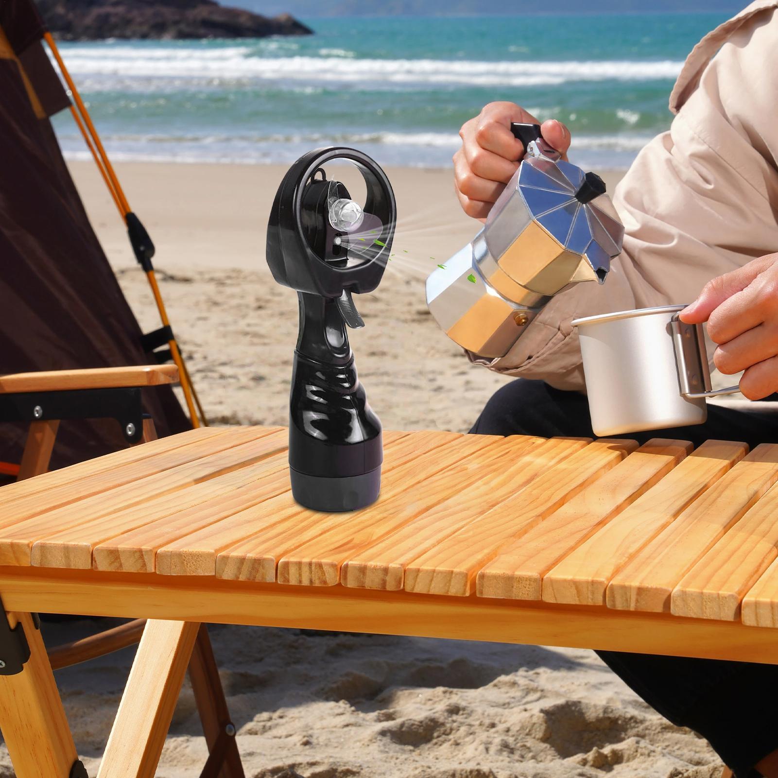 ハンドヘルドミストファンミストキャンプファン冷却装置 350 - Outdoor Camping Water Tank のレビューと価格