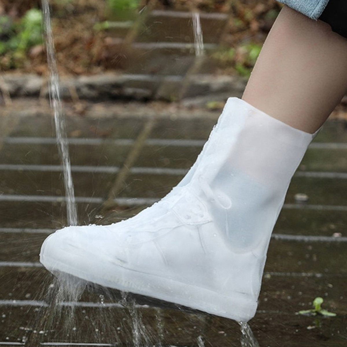 1 ペア防水靴カバー防雨滑り止めハイチューブオーバーシューズ - Travel Outdoor Camping Youtube のレビューと価格