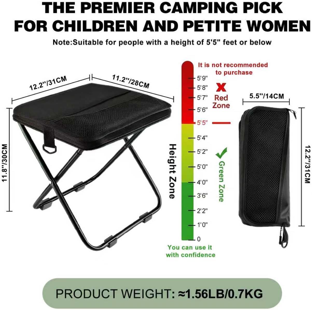 GMOX キャンプ用スツール ポータブルチェア：全地形対応折 - Outdoor Camping Outlet のレビューと価格