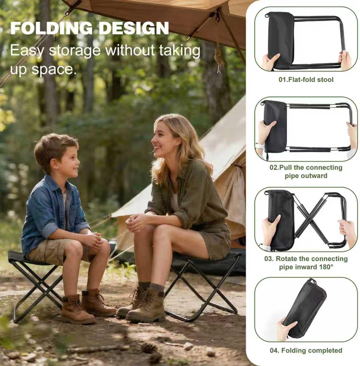 GMOX キャンプ用スツール ポータブルチェア：全地形対応折 - Outdoor Camping Outlet のレビューと価格