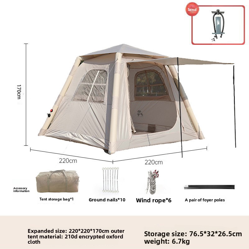 5 ㎡   高級屋外エアテント キャンプ用日よけテント 簡単 - Outdoor Camping Furniture のレビューと価格