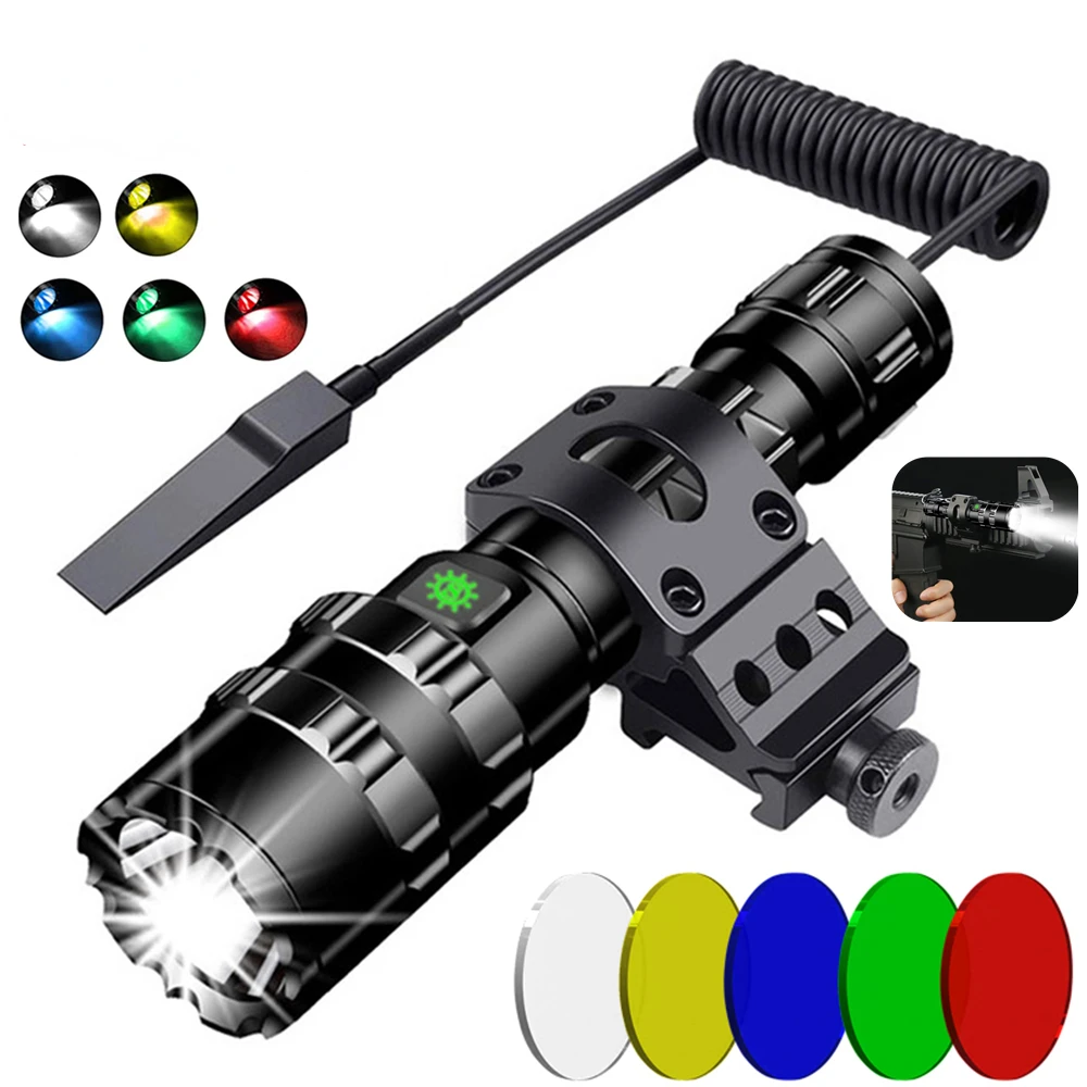LED 戦術狩猟懐中電灯 USB 充電式防水トーチランププロ - Outdoor Camping Glamping Share のレビューと価格