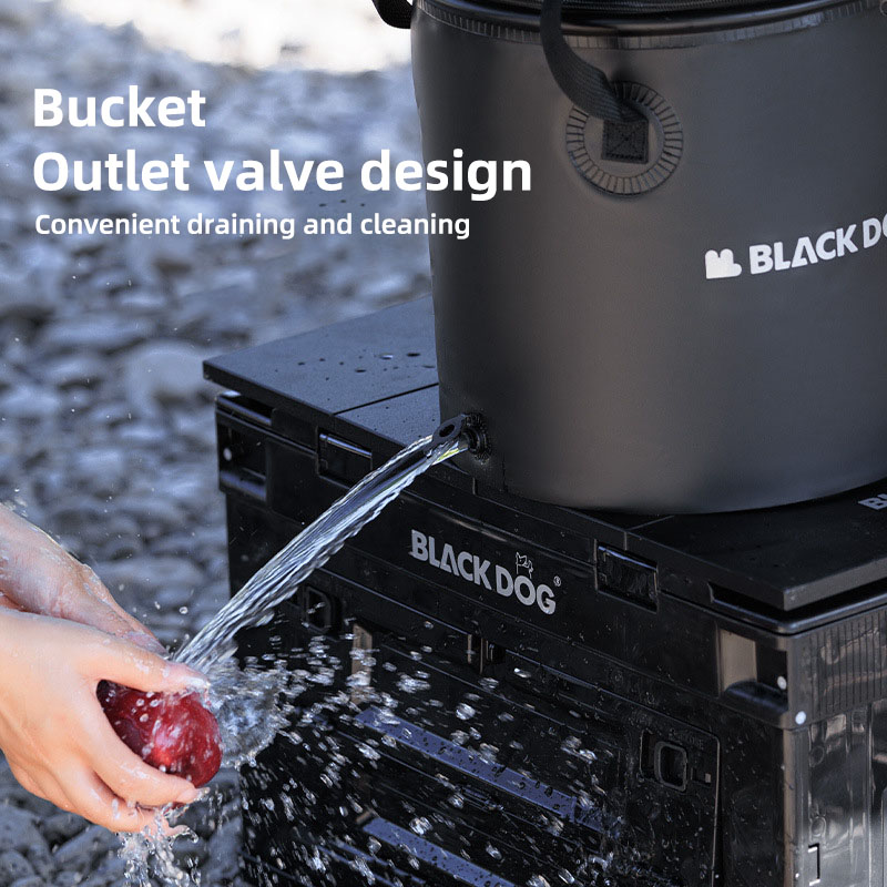 ブラックドッグ 折りたたみ式 水桶 蓋付き 排水口付き 20 - Outdoor Camping Outlet のレビューと価格