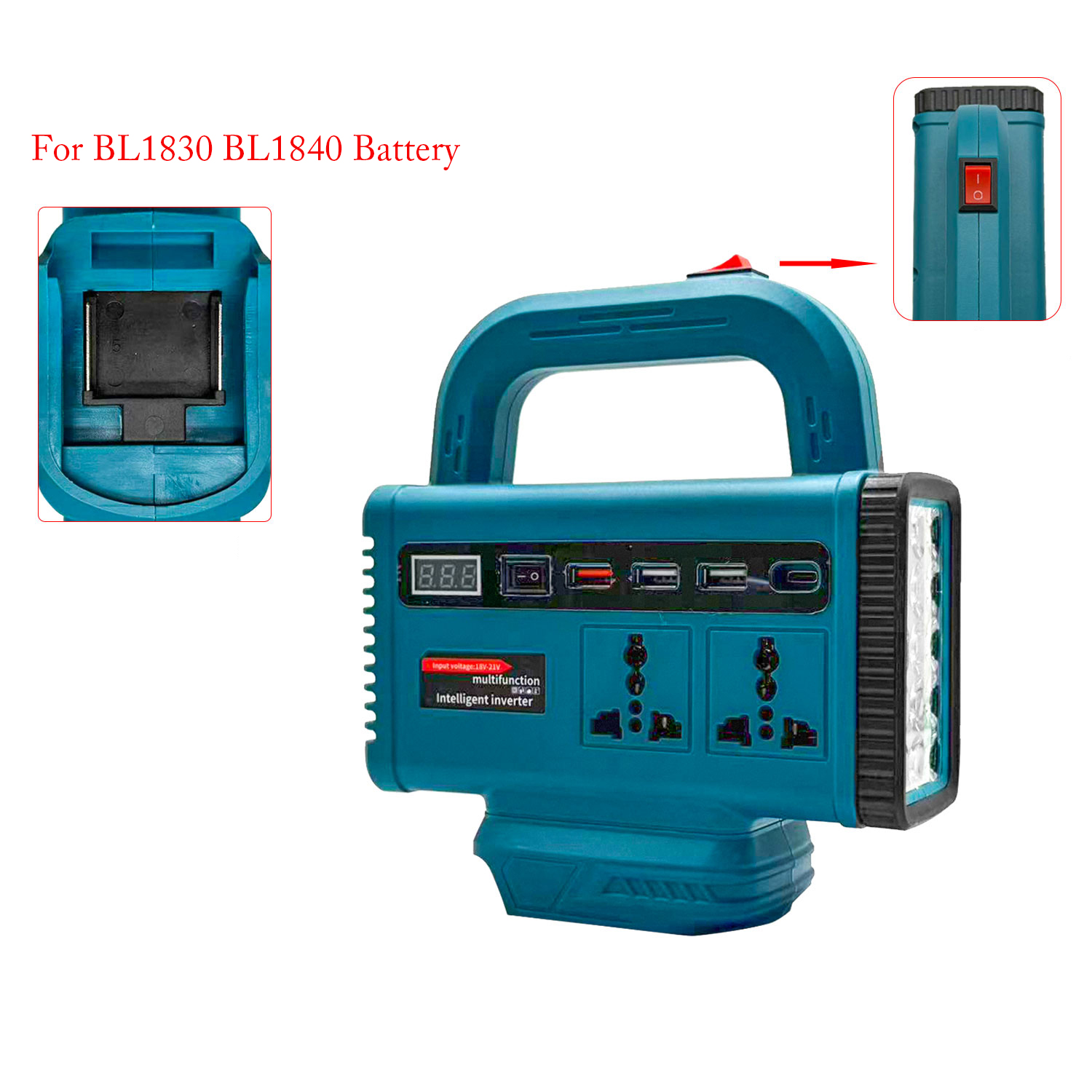ポータブル LED ランプ DC18V から AC220V  - Outdoor Camping Jobs のレビューと価格