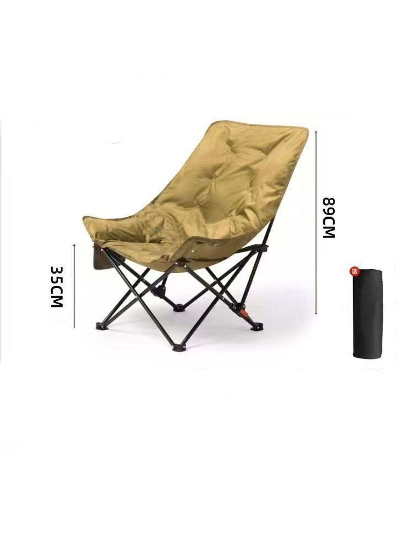 屋外用折りたたみ式ハイバックムーンチェア、2人用調節可能なポ - Outdoor Camping Furniture のレビューと価格