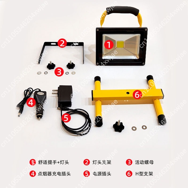 ポータブル防水LED投光器、充電式、停電時の緊急照明、屋外キ - Outdoor Camping Jobs のレビューと価格