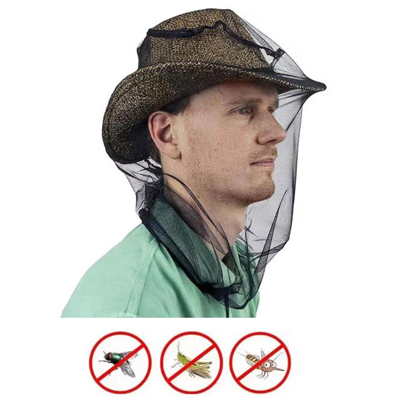 屋外釣り用帽子、蚊帳ヘッドカバー、メッシュネットフェイスプロ - Outdoor Camping Mosquito Net のレビューと価格