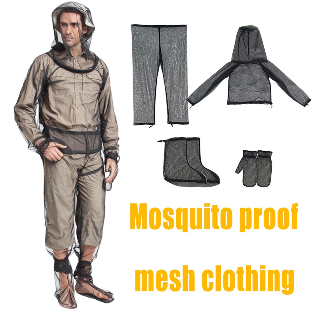 屋外蚊よけスーツ防虫メッシュフード付きジャケット釣りキャンプ - Outdoor Camping Mosquito Net のレビューと価格