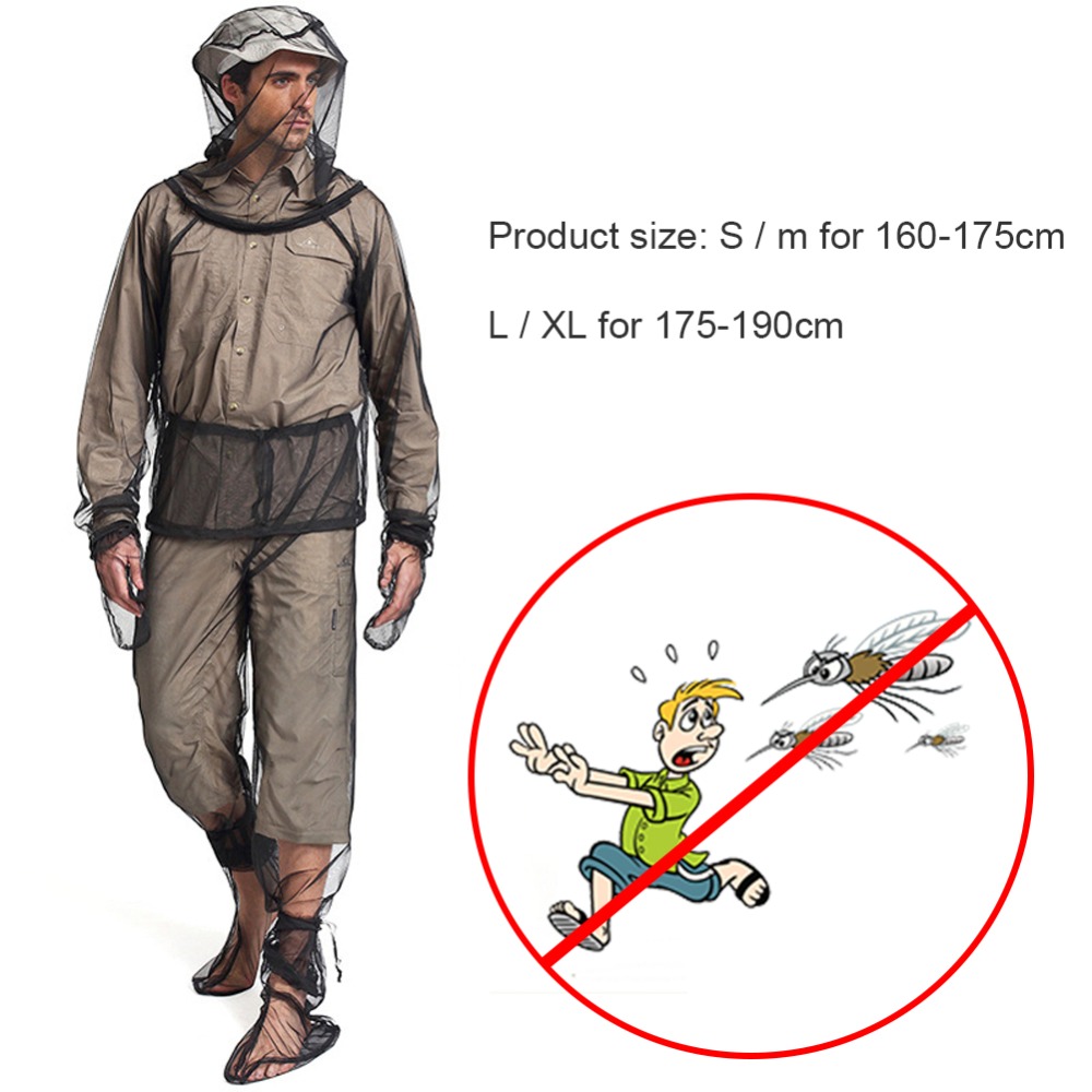 屋外蚊よけスーツ防虫メッシュフード付きジャケット釣りキャンプ - Outdoor Camping Mosquito Net のレビューと価格