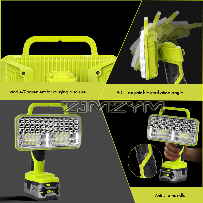 9インチ 40W LED作業灯 コードレスLED懐中電灯 1 - Outdoor Camping Jobs のレビューと価格