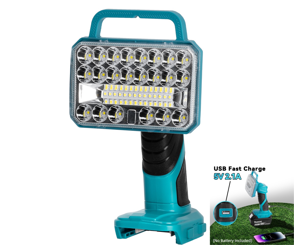 18W 2000LM コードレス LED 懐中電灯 マキタ  - Outdoor Camping Jobs のレビューと価格