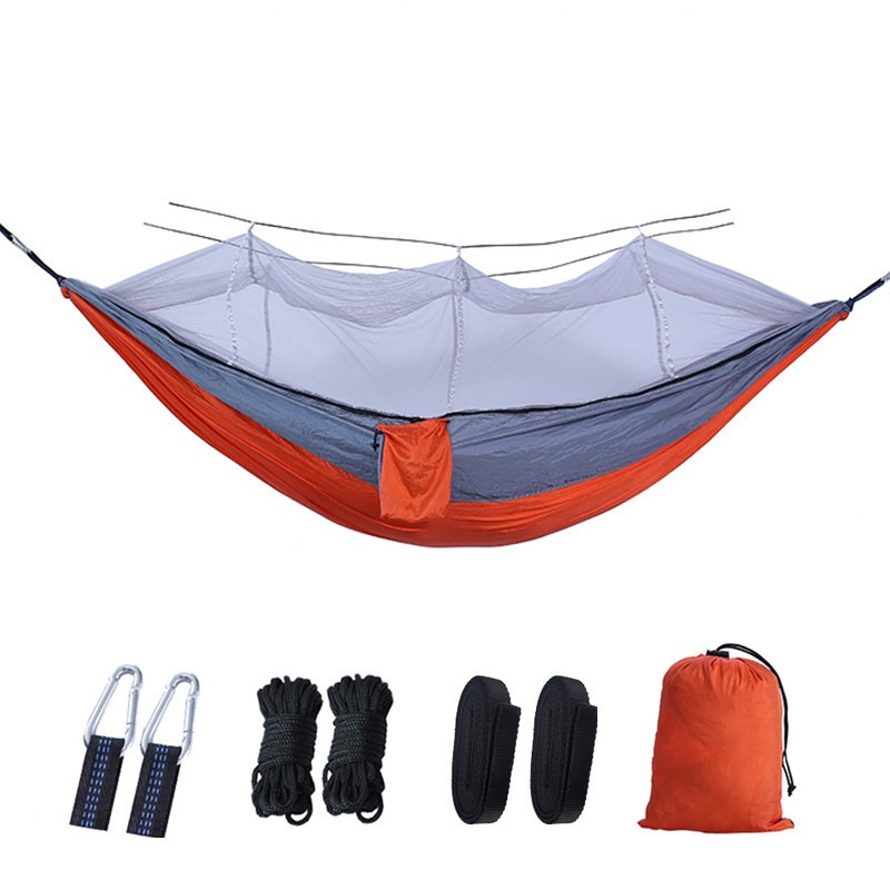 シングルダブル蚊帳ハンモック屋外転倒防止高耐荷重キャンプスイ - Outdoor Camping Mosquito Net のレビューと価格