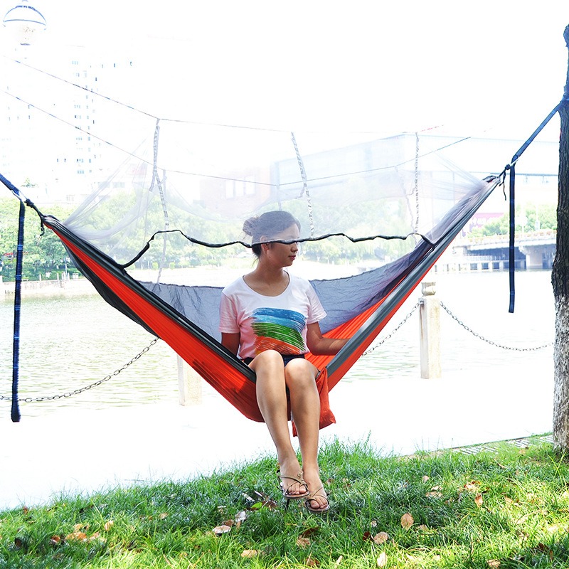 シングルダブル蚊帳ハンモック屋外転倒防止高耐荷重キャンプスイ - Outdoor Camping Mosquito Net のレビューと価格