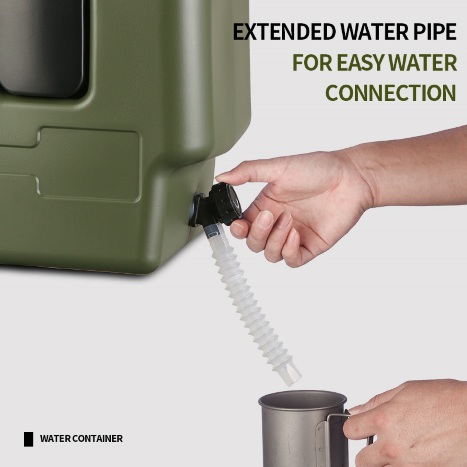 15/20Lポータブルキャンプ用ウォータージャグ、蛇口と石鹸 - Outdoor Camping Water Tank のレビューと価格