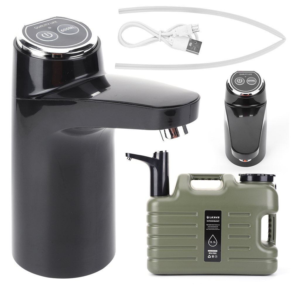 ワイヤレス給水装置 USB 充電式ミニウォーターポンプ ワン - Outdoor Camping Water Tank のレビューと価格