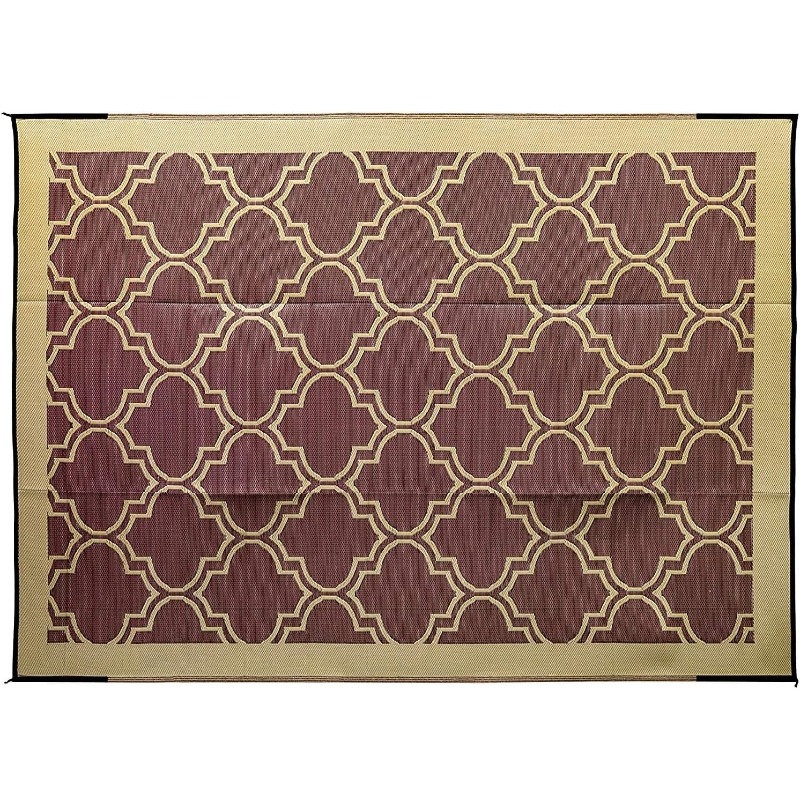 大型リバーシブル屋外パティオマット 42857 ピクニック  - Outdoor Camping Mats Large のレビューと価格