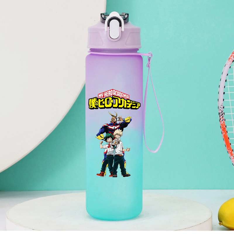 750 ミリリットルアニメ私のヒーロー学界ストロー水筒女性男 - Outdoor Camping Water Tank のレビューと価格