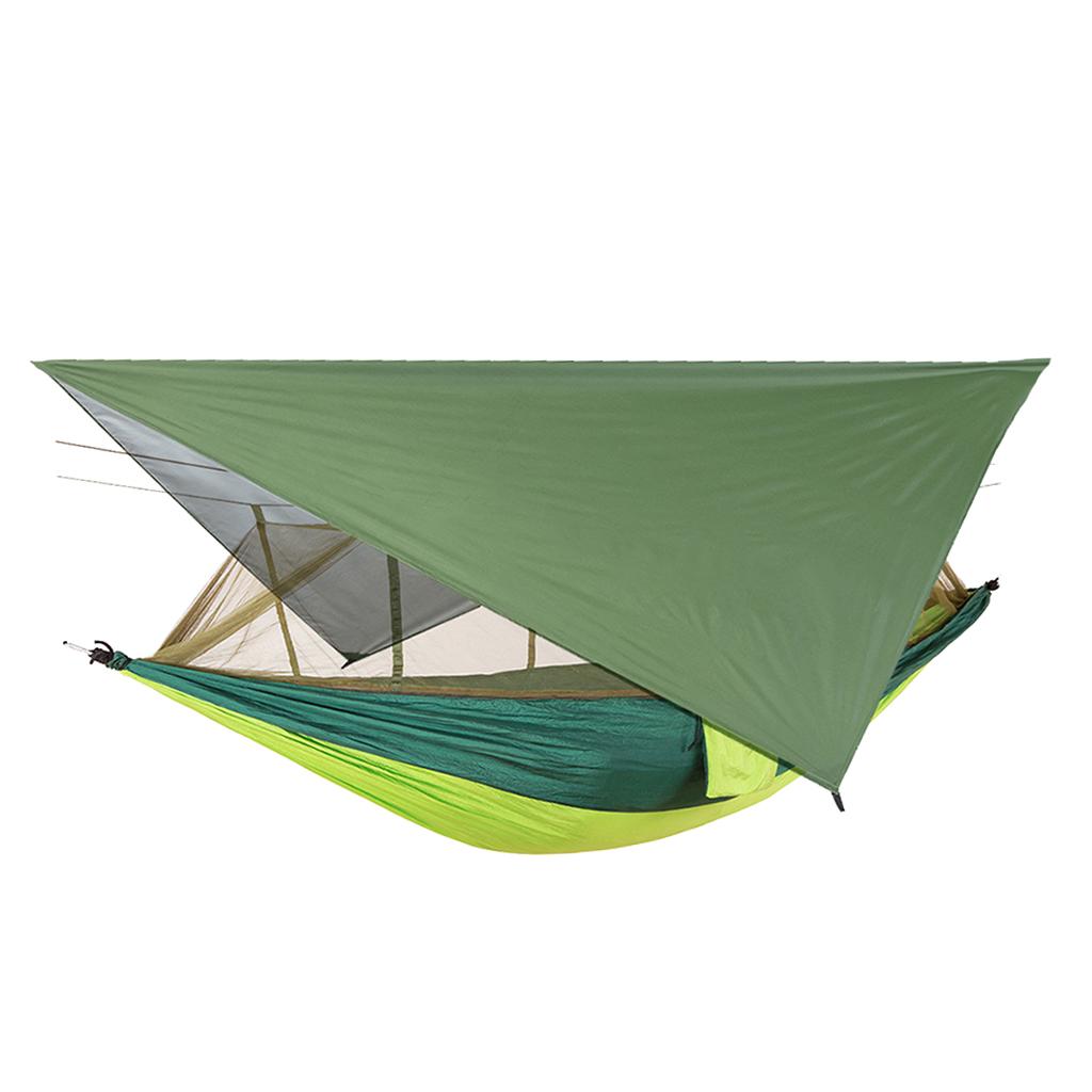 蚊帳と防水タープ付き屋外ハイキングハンモック、キャンプ、庭、 - Outdoor Camping Mosquito Net のレビューと価格