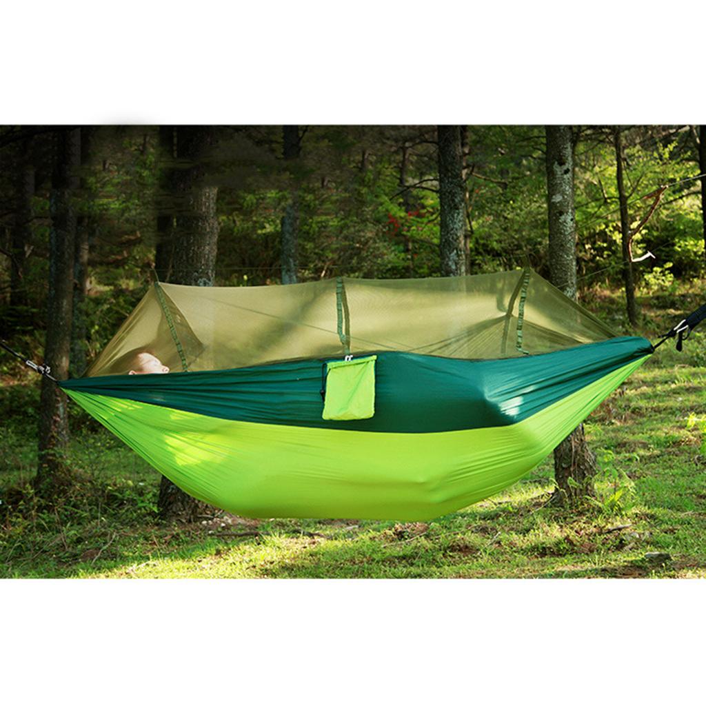 蚊帳と防水タープ付き屋外ハイキングハンモック、キャンプ、庭、 - Outdoor Camping Mosquito Net のレビューと価格
