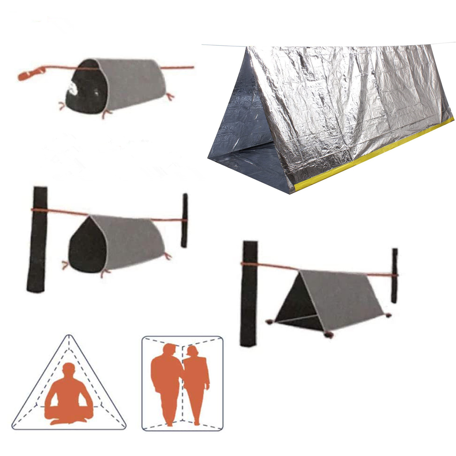緊急テント、防水2人用緊急チューブテント（キャンプ・アウトド - Outdoor Camping Youtube のレビューと価格