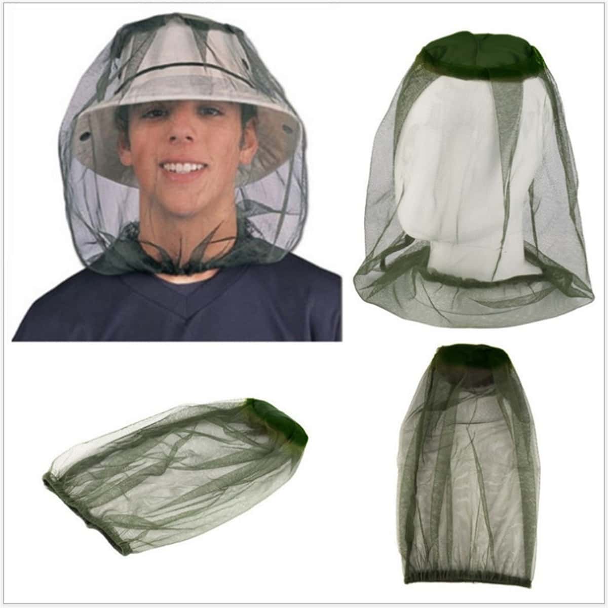 2PC アウトドアキャンプやハイキング、昆虫や蚊の駆除、頭部 - Outdoor Camping Mosquito Net のレビューと価格