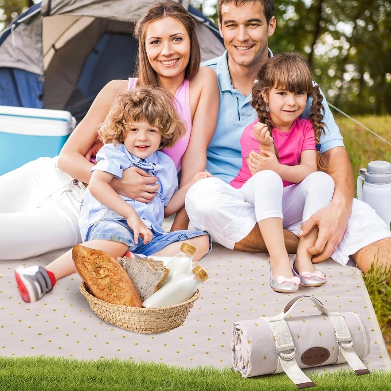 ピクニックブランケット防水大型、屋外キャンプマット79X57 - Outdoor Camping Mats Large のレビューと価格