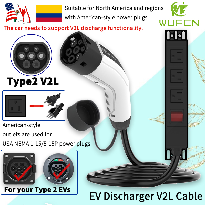 WUFEN ポータブル タイプ2 V2Lケーブル 16A 電 - Outdoor Camping Vehicle のレビューと価格