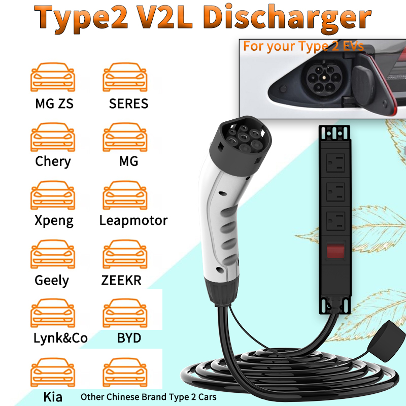 WUFEN ポータブル タイプ2 V2Lケーブル 16A 電 - Outdoor Camping Vehicle のレビューと価格