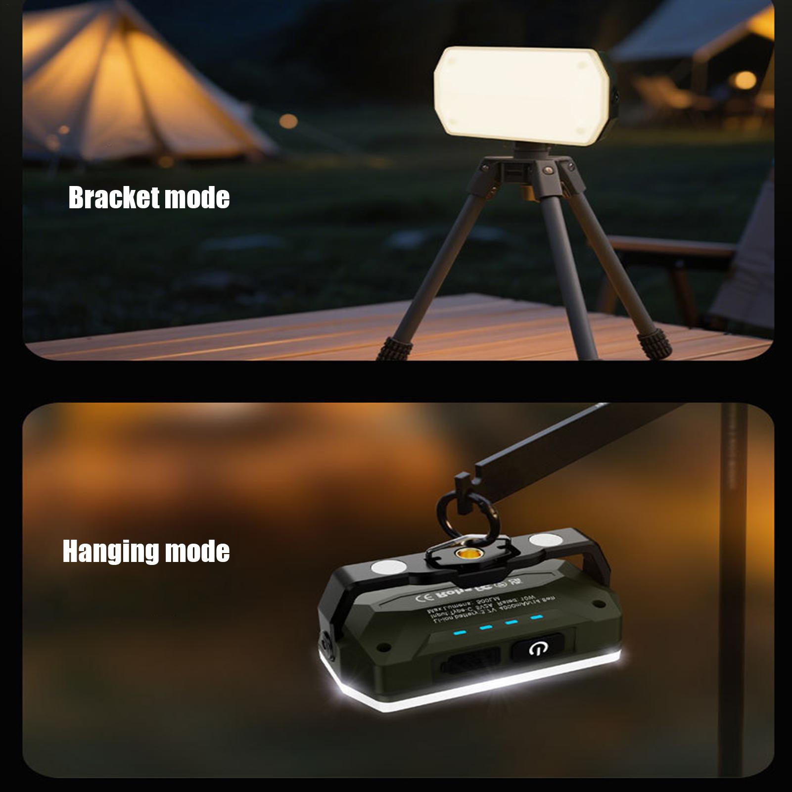 キャンプ用ランタン充電式磁気無段階調光作業キャンプ用ライトハ - Outdoor Camping Jobs のレビューと価格