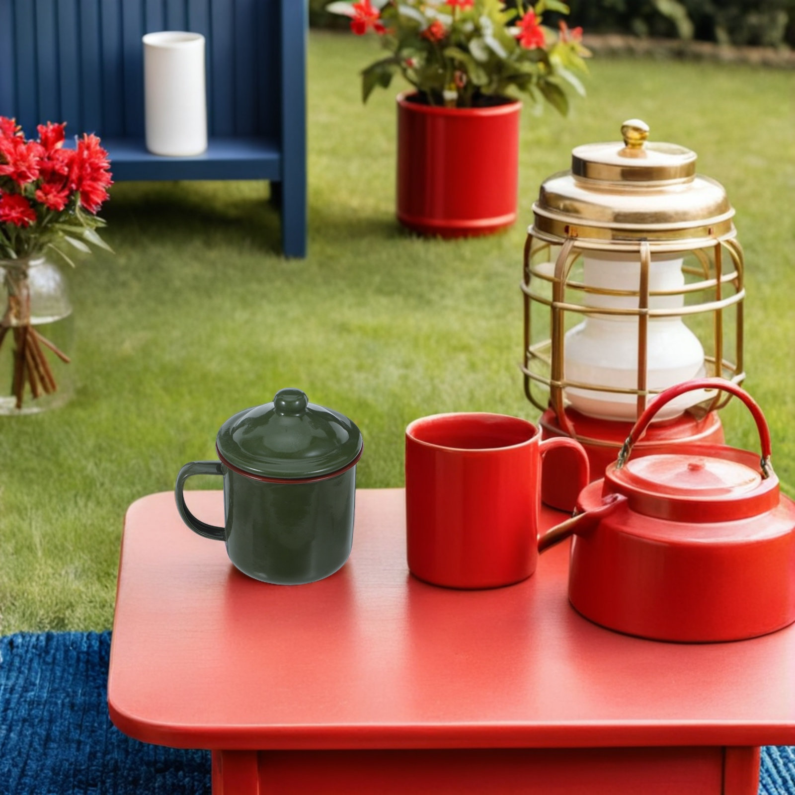 ヴィンテージエナメルマグ レトロキャンプ用コーヒーカップ 食 - Outdoor Camping Ideas のレビューと価格