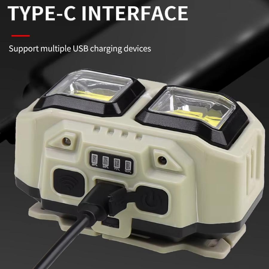 COB LED ヘッドランプ充電式ヘッドライト、屋外キャンプ - Outdoor Camping Jobs のレビューと価格